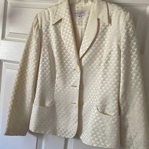 Lauren Taylor Cream Blazer